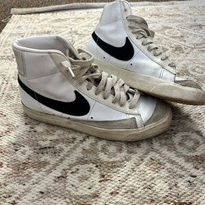 Nike Classic White and Black High-Tops